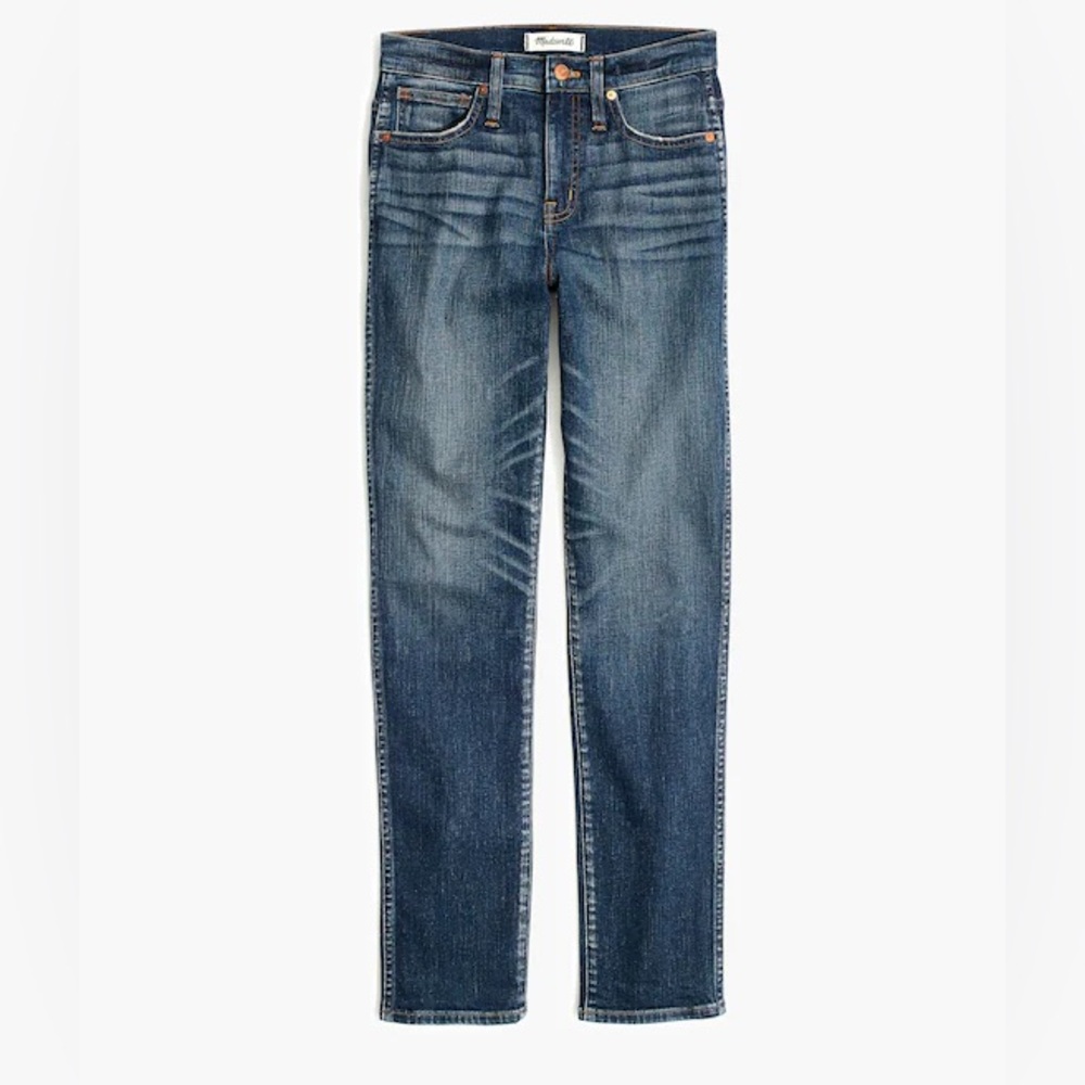 Madewell Slim Straight Women’s 28 6 Stretch Blue Denim Jeans Slim Straight 28x27 - Picture 7 of 15